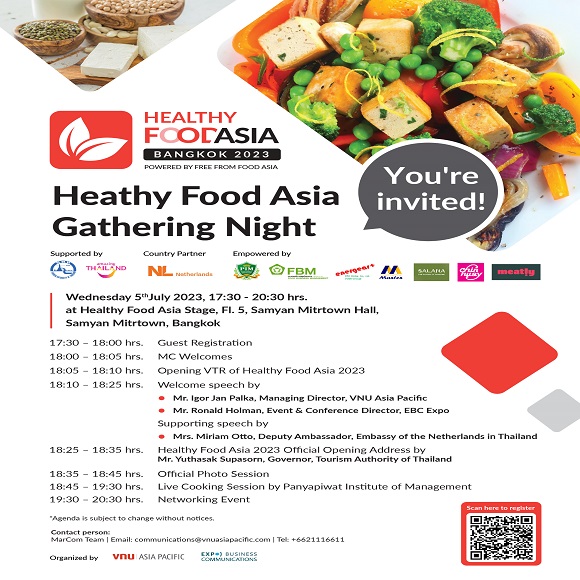Healthy Food Asia Gathering Night 5 กรกฎาคม 2023