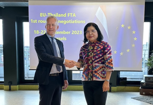 ไทย-อียู คิกออฟเปิดเจรจา FTA อย่างเป็นทางการ วางกรอบถกปีละ 3 รอบ ปิดดีลปี 68