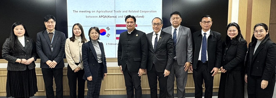 กรมวิชาการเกษตร&ndash;สถานเอกอัครราชทูตไทย ณ กรุงโซล เร่งขยายตลาดสินค้าเกษตรไทย ดันส้มโอ ลำไย มะละกอดิบ บุกตลาดเกาหลี