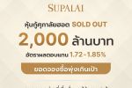 ศุภาลัยฟีเวอร์! หุ้นกู้ 2,000 ล้านบาท SOLD OUT ผู้ลงทุนสถาบันให้ความสนใจคับคั่ง