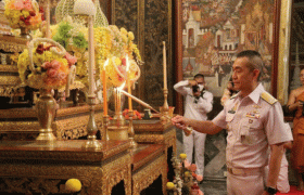 กองทัพเรือ ร่วมในพิธีเจริญพระพุทธมนต์และเจริญจิตภาวนาถวายเป็นพระราชกุศล เนื่องในวันคล้ายวันประสูติ สมเด็จพระเจ้าลูกเธอ เจ้าฟ้าพัชรกิติยาภา นเรนทิราเทพยวดี กรมหลวงราชสาริณีสิริพัชรมหาวัชรราชธิดา