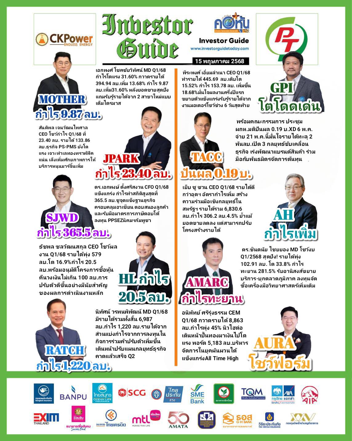 คอหุ้น Investor Guide 15 พฤษภาคม 2568-2