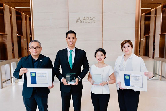 APAC Tower ร่วมกับ SCG ตอกย้ำความสำเร็จคว้ารางวัล Fitwel Best in Building Health 2025 สาขา the highest scoring design for a Multi-Tenant Base Building และ Highest Scoring Design Project