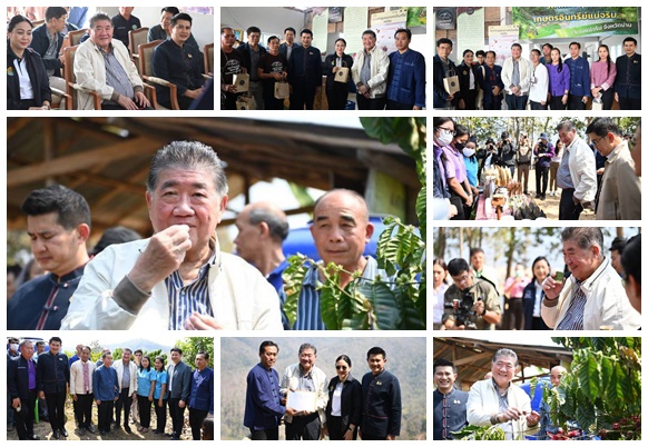 ภูมิธรรม ขึ้นดอย พิสูจน์กาแฟแม่จริม จังหวัดน่าน ถูกใจ!รสชาติดี เตรียมดันขึ้นทะเบียนจีไอ สร้างเงิน สร้างรายได้ให้เกษตรกร-ชุมชน