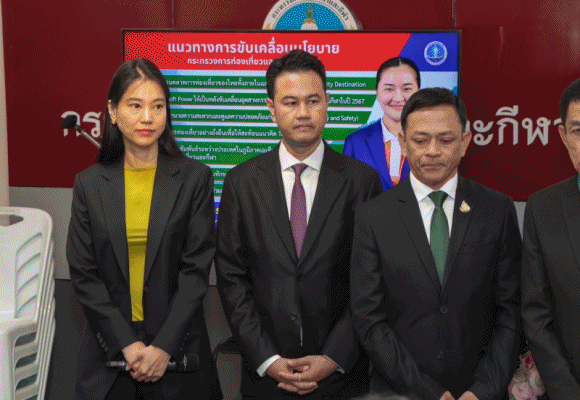 รมว.กก. แถลง 7 นโยบายพลิกโฉมการท่องเที่ยวและกีฬาไทย ปักธงเป้าหมายรายได้การท่องเที่ยวสูงสุด 3.5 ล้านล้านบาท