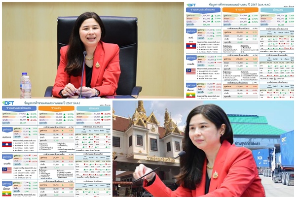 พาณิชย์ เผยการค้าชายแดนและผ่านแดน 10 เดือน ปี 67 พุ่ง 1.5 ล้านล้าน เพิ่ม 6.2%
