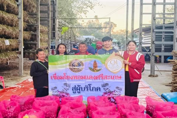 พาณิชย์ จังหวัดศรีสะเกษ เชื่อมโยงหอมแดง นำขายชาวใต้ ดันราคาให้เกษตรกร