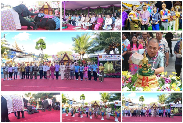 สวนนงนุชพัทยาร่วมสืบสานประเพณีไทย จัดขบวนแห่เทียนพรรษานำช้างร่วมขบวน สุดยิ่งใหญ่อลังการ
