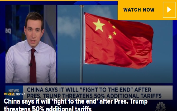 China says it will ‘fight to the end’ after Trump threatens 50% additional tariffs
