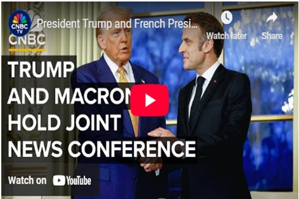 Trump and French President Emmanuel Macron hold press conference