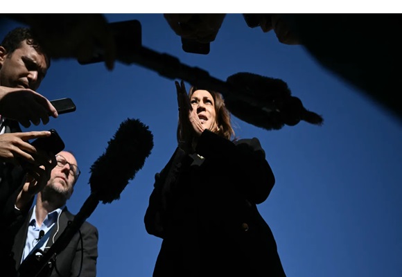 Harris plays cleanup on Biden ‘garbage’ comment