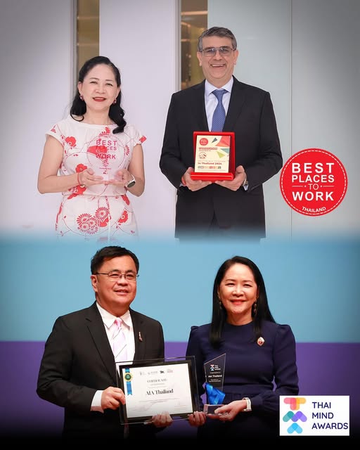 AIA คว้ารางวัลสุดยอดองค์กร Thai Mind Awards 2025 ต้นแบบการส่งเสริมสุขภาพใจพนักงาน