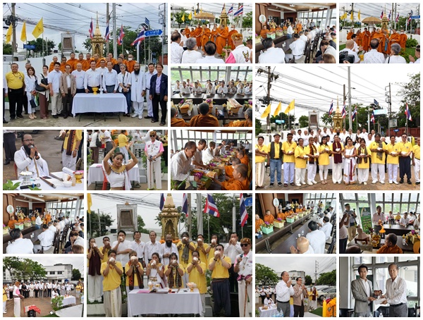 สนท.จัดพิธีบวงสรวง 'พระสยามเทวาธิราช'พร้อมทำบุญเลี้ยงพระ ในโอกาสครบรอบ 84 ปี