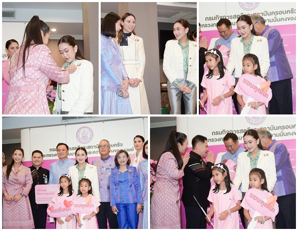 นายกฯ รับมอบเข็มกลัดริบบิ้นสีขาว ร่วมรณรงค์ยุติความรุนแรงต่อเด็ก สตรี และบุคคลในครอบครัว
