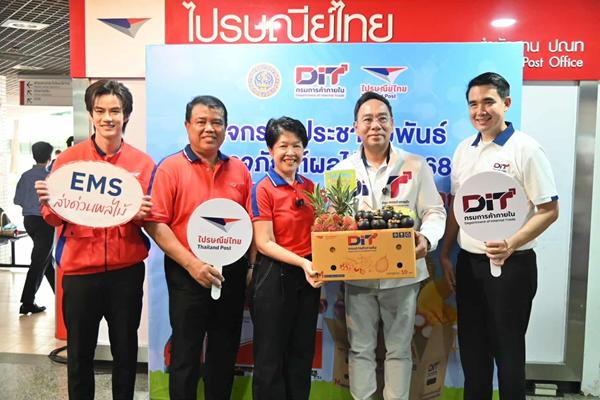 พาณิชย์-ไปรษณีย์ไทย ช่วยชาวสวนผลไม้ แจกกล่อง-ตะกร้า ฟรีค่าจัดส่งทั่วประเทศ