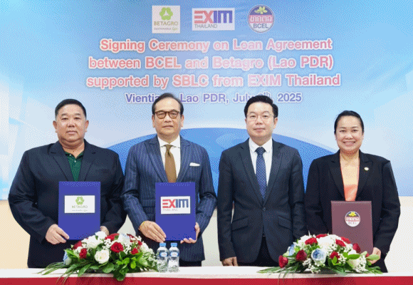 EXIM BANK จับมือธนาคาร BCELใน สปป.ลาว ริเริ่มสนับสนุนเงินทุนสกุลกีบ ขยายกิจการอาหารสัตว์ของกลุ่มเบทาโกร ขับเคลื่อนเศรษฐกิจและการพัฒนาอย่างยั่งยืน 