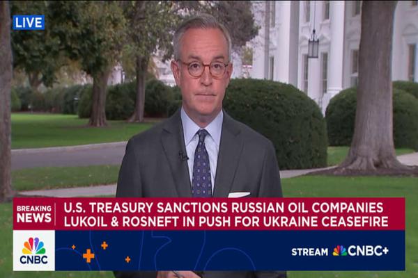 Oil jumps 5% after Trump administration sanctions big Russian oil companies