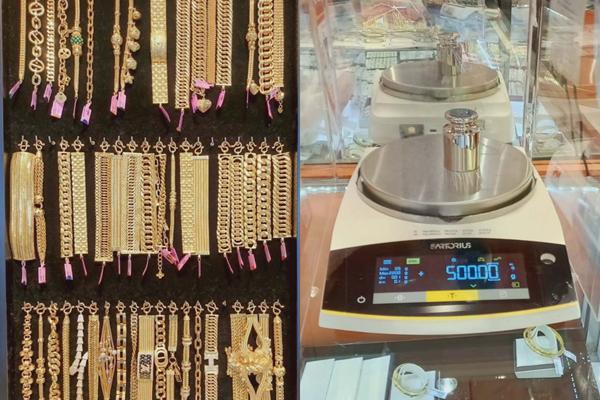 ตรวจร้านจำหน่ายทองคำ