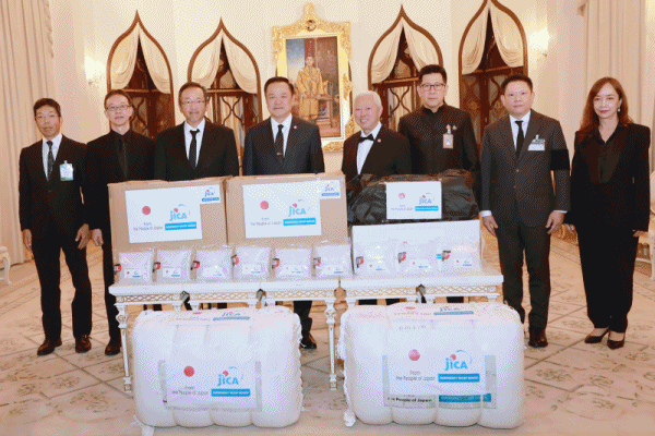 รัฐบาลญี่ปุ่น มอบสิ่งของบรรเทาทุกข์ ช่วยเหลือผู้ประสบอุทกภัยในพื้นที่ภาคใต้