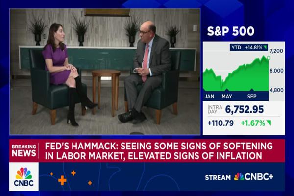 Cleveland Fed&rsquo;s Hammack supports keeping rates around current &lsquo;barely restrictive&rsquo; level