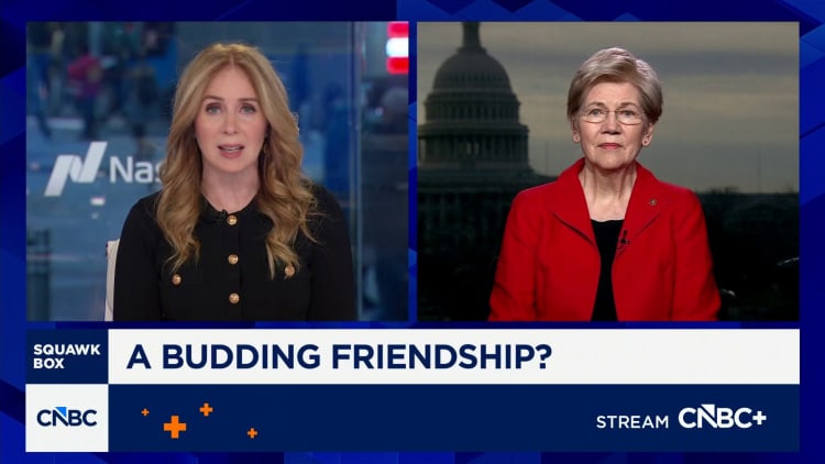 Sen. Warren says Trump called her to work on credit card interest rate caps