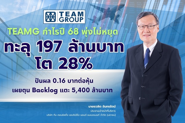TEAMG กำไรพุ่ง