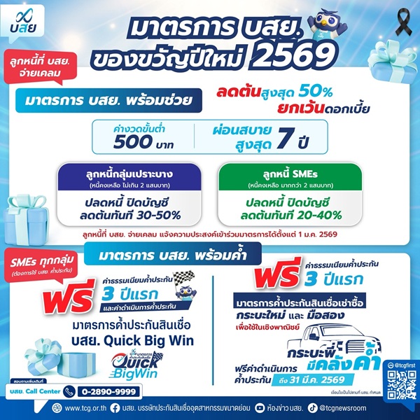 บสย.มอบของขวัญปีใหม่