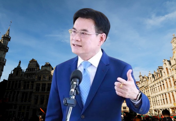 จุรินทร์ นำทีมลุยบรัสเซลส์ พบบิ๊กสหภาพยุโรป ตั้งเป้าประกาศเจรจา FTA ไทย-อียู