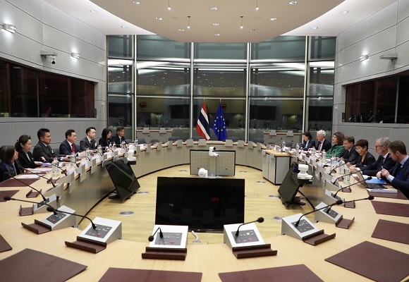 จุรินทร์ บันทึกประวัติศาสตร์ ประกาศเจตจำนงไทย-อียู เริ่มต้นกระบวนการทำ FTA