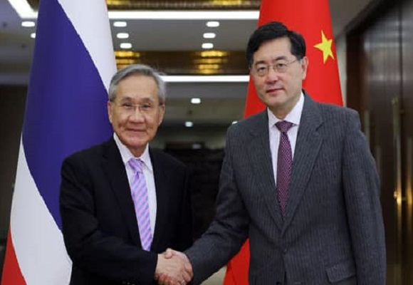 รัฐมนตรีต่างประเทศของไทย พบรัฐมนตรีต่างประเทศขีน ระหว่างเยือนจีน