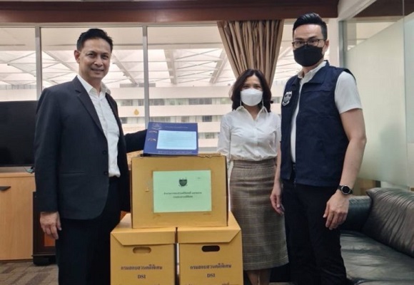 DSI ส่งสำนวนคดีฟอกเงิน ในความผิดมูลฐานร่วมกันหลอกลวงให้ลงทุนในธุรกิจซื้อขายรถยนต์ที่ไม่มีอยู่จริง