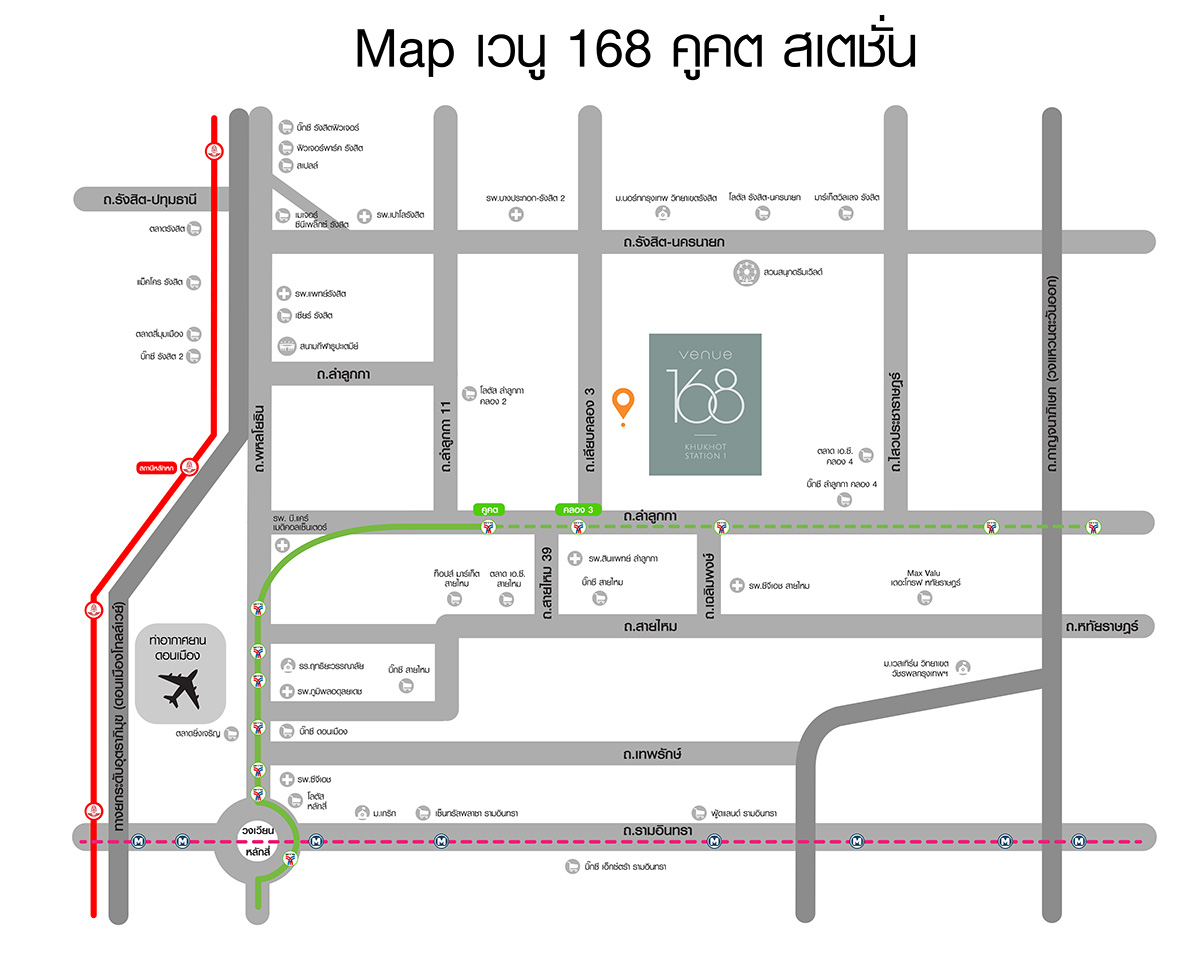 9099 venue168 map คูคตสเตชั่น