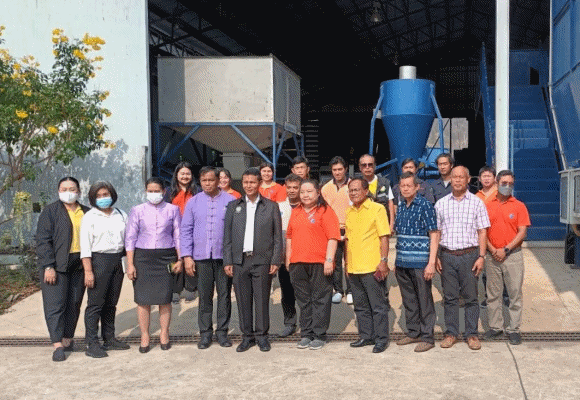 วว. ต้อนรับผู้ตรวจราชการสำนักนายกรัฐมนตรีและคณะผู้ตรวจราชการกระทรวง ในโอกาสติดตามการดำเนินงาน โครงการเทคโนโลยีการจัดการขยะชุมชนต้นแบบ ‘ตาลเดี่ยวโมเดล’