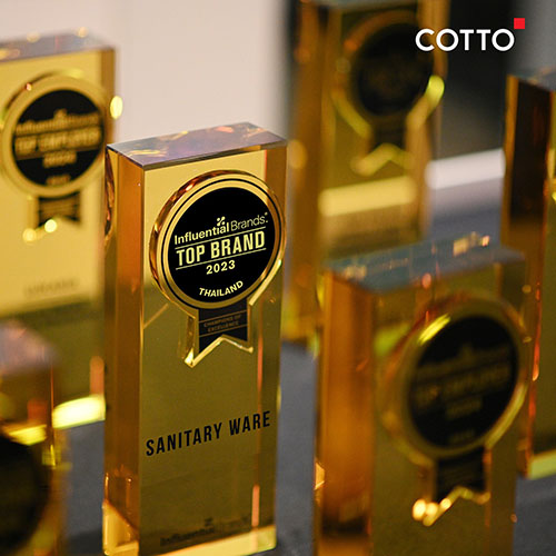 SCGD ส่งแบรนด์ COTTO คว้ารางวัลสุดยอดแบรนด์เอเชียที่ทรงอิทธิพลต่อผู้บริโภคมากที่สุดแห่งปี มั่นใจรักษาแชมป์สุขภัณฑ์และก๊อกน้ำ อันดับ 1 ตามเป้า ด้วยยอดขายกว่า 5 พันล้านบาท