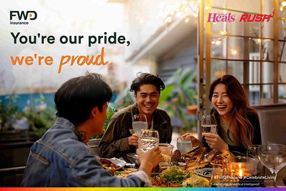 FWD ประกันชีวิต หยิบเอา AI แมทช์ชิ่งบิ๊กไอเดียใกล้ตัว ร่วมฉลอง Pride Month กับแคมเปญ ‘You’re our pride, we’re proud.’ พร้อมสนับสนุนความหลากหลายและความเท่าเทียม