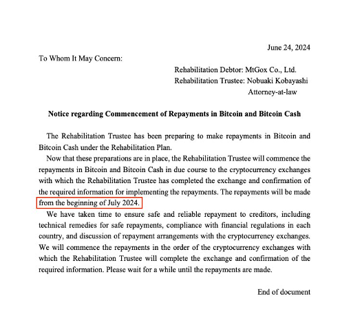 7027 ประกาศจากMt Gox