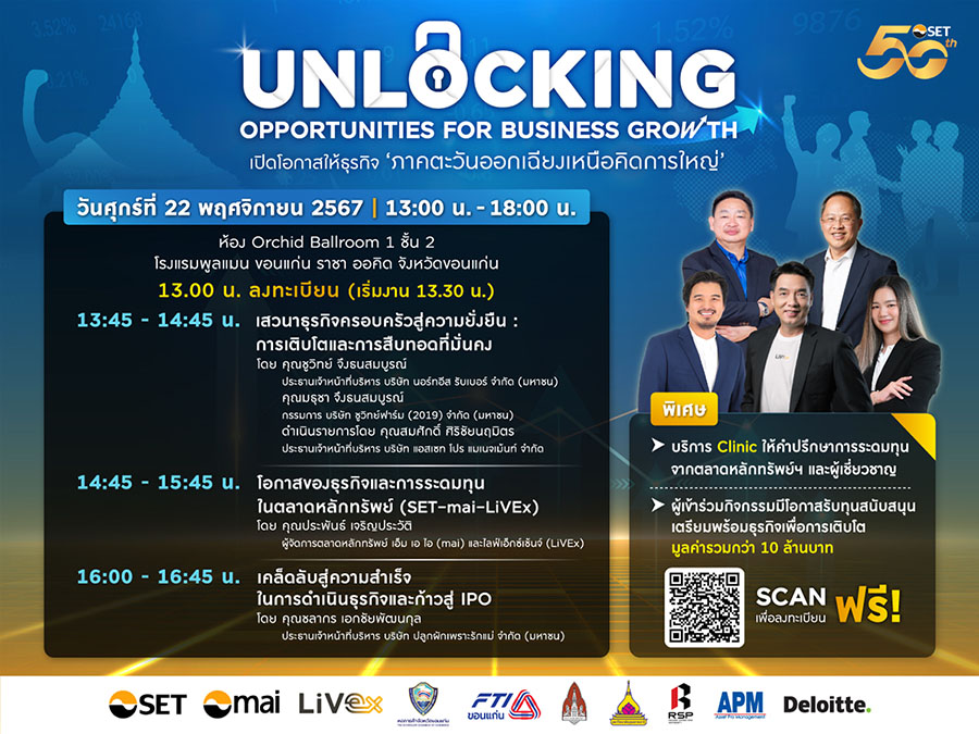 สัมมนาสัญจรภูมิภาค เพิ่มศักยภาพผู้ประกอบการ จ.ขอนแก่น 22 พ.ย. นี้