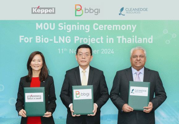 BBGI, Keppel และ CleanEdge จับมือเป็นพันธมิตรระดับภูมิภาค ร่วมพัฒนาธุรกิจ Bio-LNG ในประเทศไทย