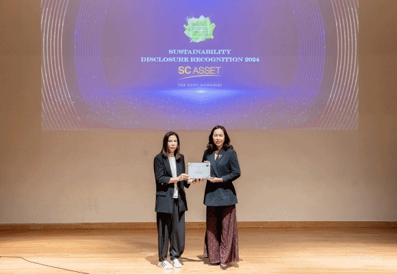 SC Asset รับรางวัล Sustainability Disclosure Award 2024 ต่อเนื่อง 6 ปีซ้อน ตอกย้ำองค์กรที่โปร่งใสและยั่งยืน