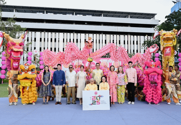 เมืองไทยประกันชีวิต เฉลิมฉลองเทศกาลตรุษจีน จัดพิธีสักการะองค์พระโพธิสัตว์กวนอิม เทพเจ้ากวนอู และเทพเจ้ามังกรเขียว พร้อมเชิดมังกรชมพู ประจำปี 2568