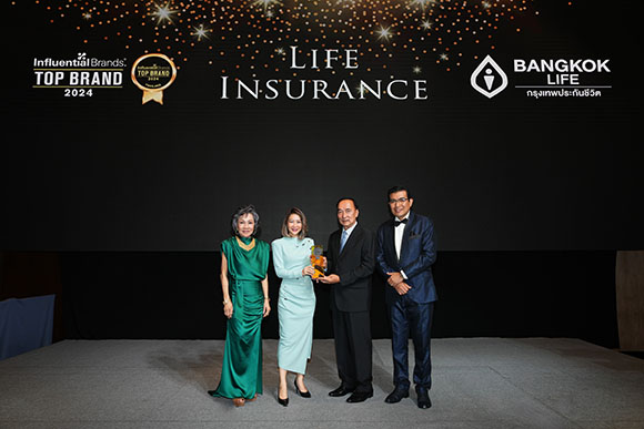 กรุงเทพประกันชีวิตคว้ารางวัล Top Influential Brand Award จากเวที 2024 Asia CEO Summit & Award Ceremony