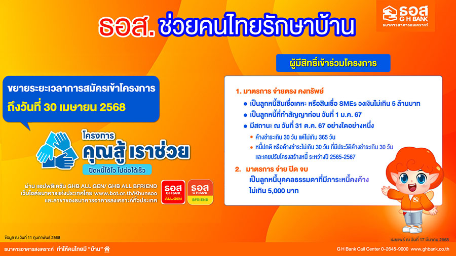 3395 GHB ช่วยคนไทยรักษาบ้าน