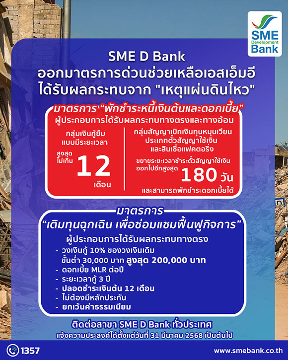 3660 SMEDBank แผ่นดินไหว