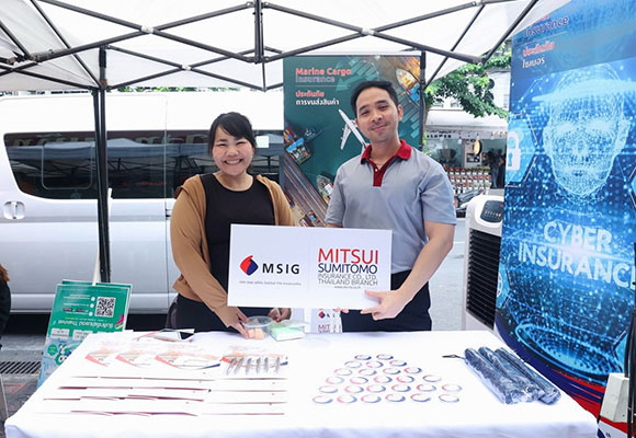 ประกันมิตซุยฯ ร่วมจัดบูธกิจกรรมรณรงค์ความปลอดภัยการเดินทางช่วงเทศกาลสงกรานต์ปี 2568