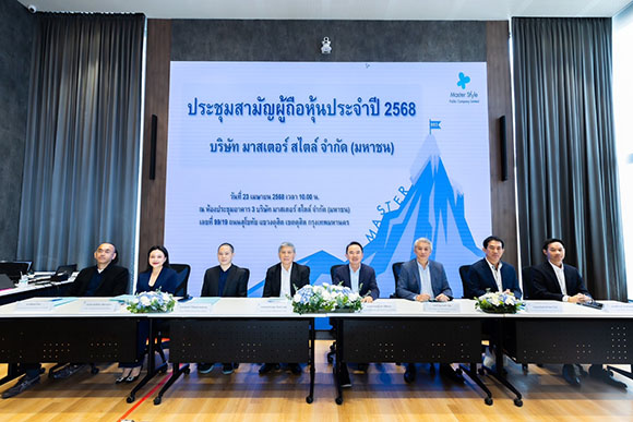 MASTER จัดประชุมผู้ถือหุ้นประจำปี 2568 อนุมัติจ่ายปันผลหุ้นละ 0.80 บาท ผู้บริหารเรียกความเชื่อมั่น เปิดใจตอบคำถามเต็มที่ประกาศเดินหน้าสู่การเป็น Regional Aesthetic Leader
