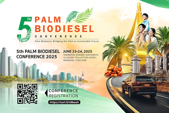 สมาคมผู้ผลิตไบโอดีเซลไทย (TBPA) เชิญร่วมงานประชุมระดับนานาชาติ ‘5th Palm Biodiesel Conference: Palm Biodiesel, Bridging the Path to Sustainable Future’