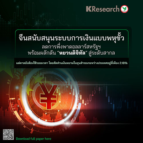 จีนสนับสนุนระบบการเงินแบบพหุขั้วลดการพึ่งพาดอลลาร์สหรัฐฯ
