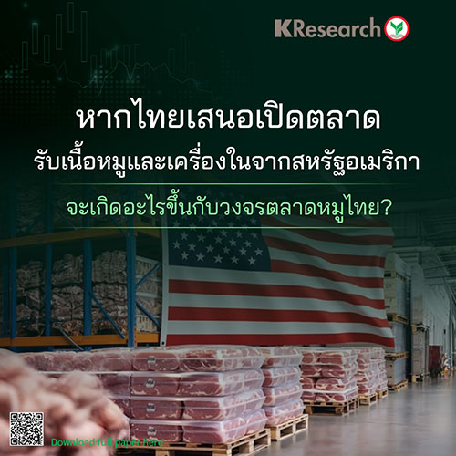 จะเกิดอะไรขึ้นกับวงจรตลาดหมูไทย? หากไทยเสนอเปิดตลาดรับเนื้อหมูและเครื่องในจากสหรัฐอเมริกา