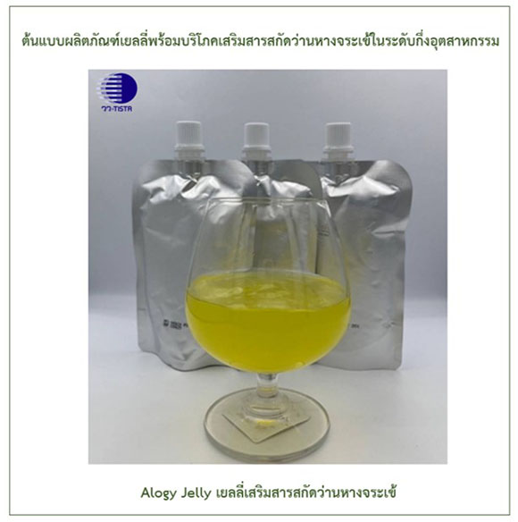 8395 วว ต้นแบบผลิตภัณฑ์เยลลี่พร้อมบริโภคเสริมสารสกัดว่านหางจระเข้ในระดับกึ่งอุตสาหกรรม