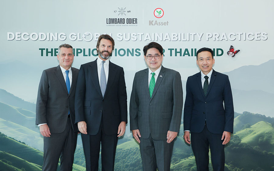 KAsset และ Lombard Odier ร่วมถอดรหัสแนวปฏิบัติด้านความยั่งยืน ‘Decoding Global Sustainability Practices: The Implications for Thailand’